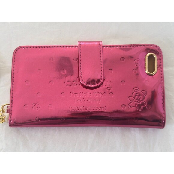 Rare! Vintage 2010 Hello Kitty Pink long phone Wallet Japan Only main image 4